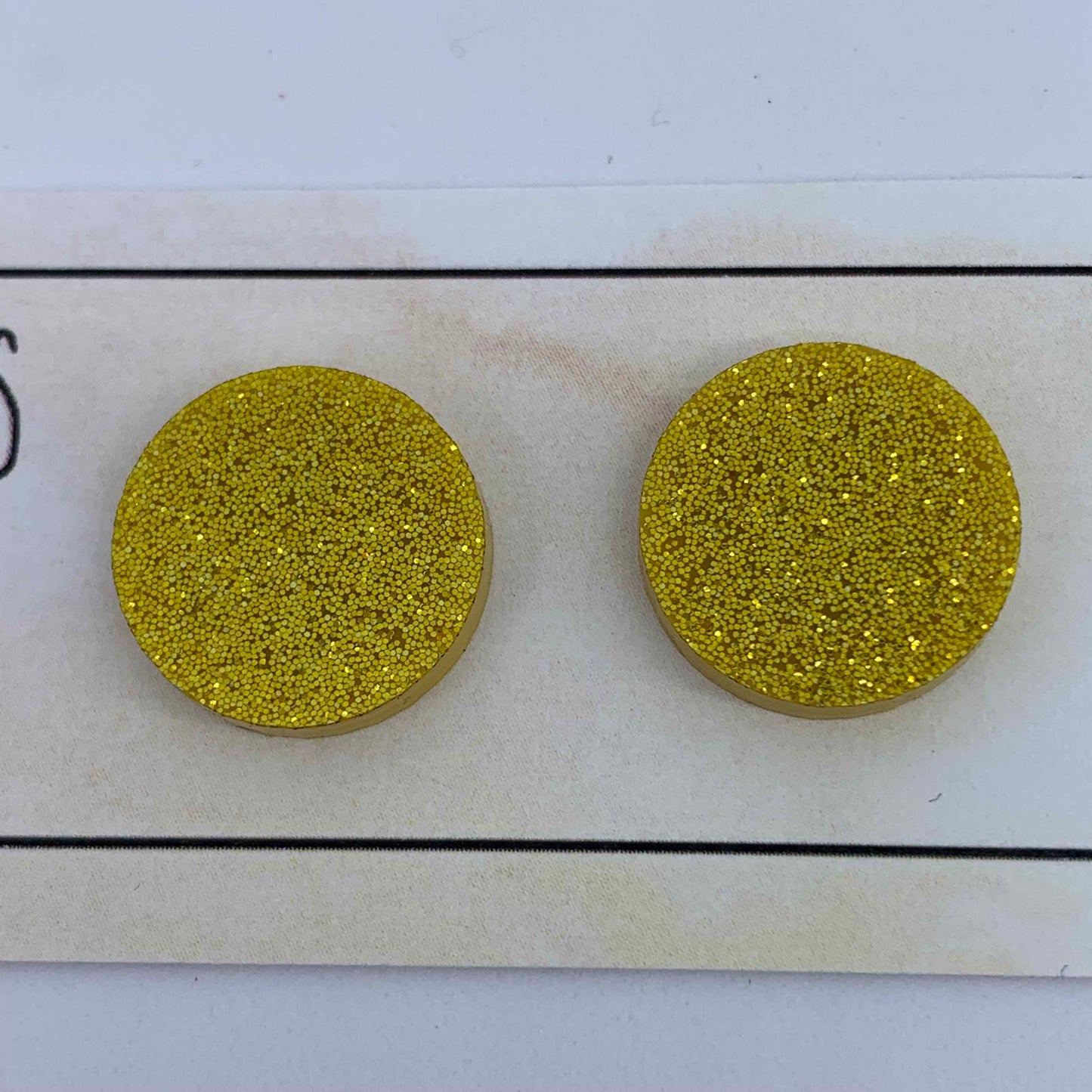 ooohh glitter! Acrylic Studs