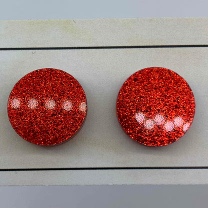 ooohh glitter! Acrylic Studs