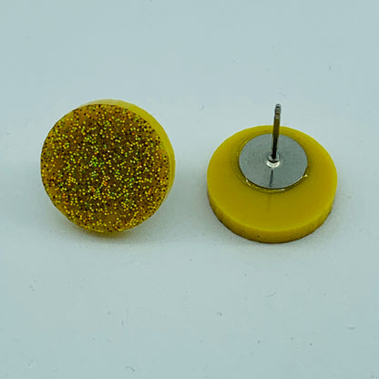 ooohh glitter! Acrylic Studs