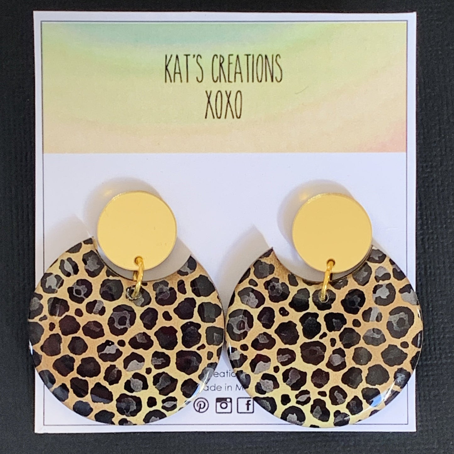 Shakira Leopard Dangles *Pick your colour*