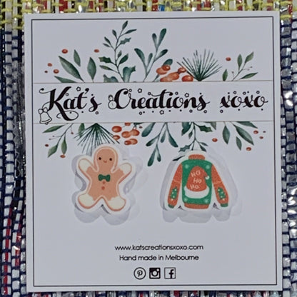 Mix Match Christmas studs