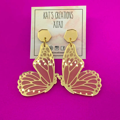 SALE Flutter-by Butterfly acrylic dangles