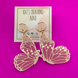 SALE Flutter-by Butterfly acrylic dangles