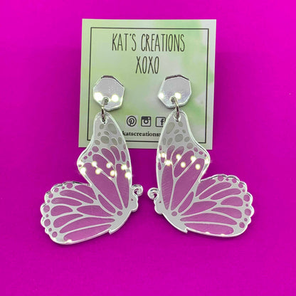 SALE Flutter-by Butterfly acrylic dangles