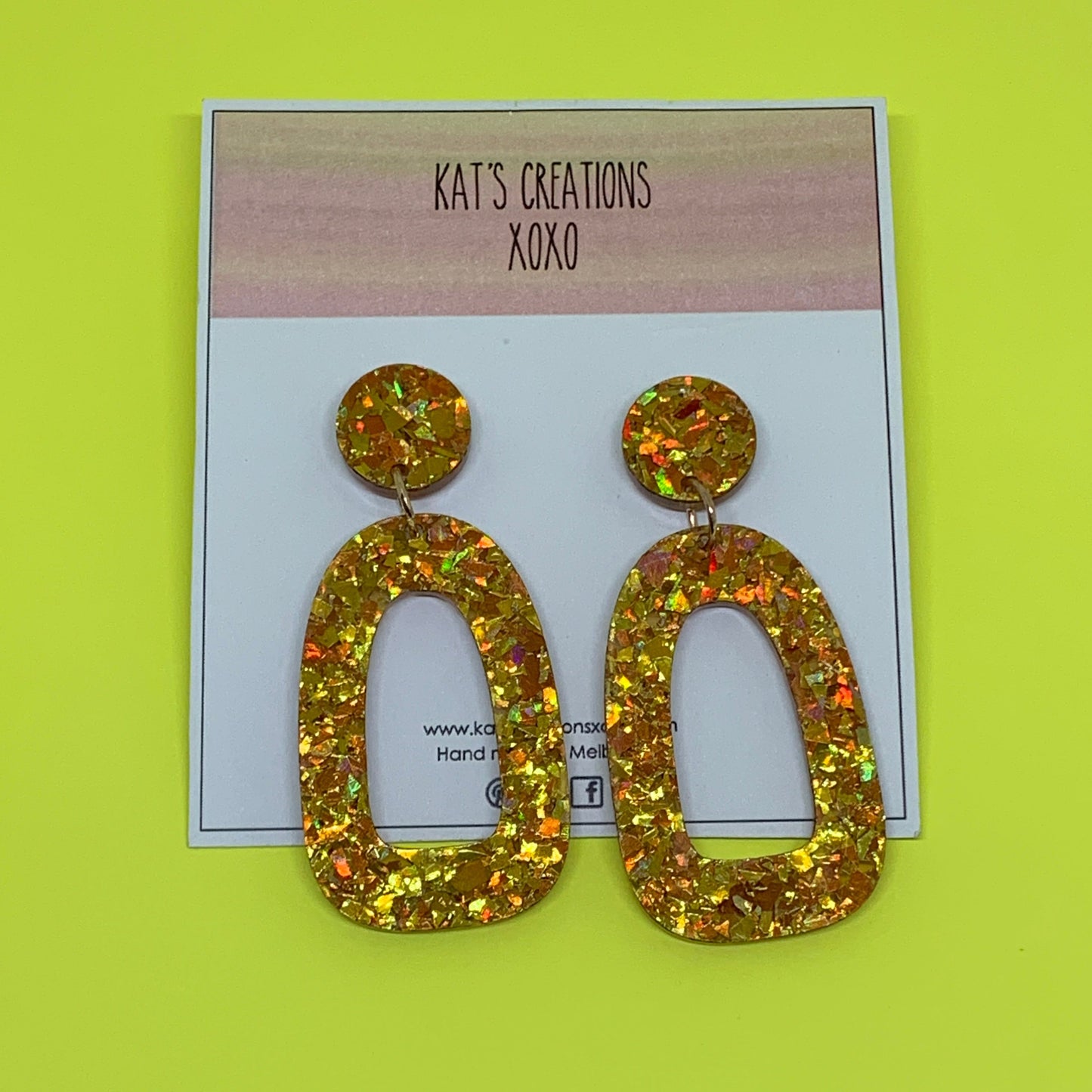 Ava Glitter dangles