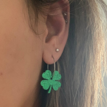 St Patrick's Day Shamrock Hoops