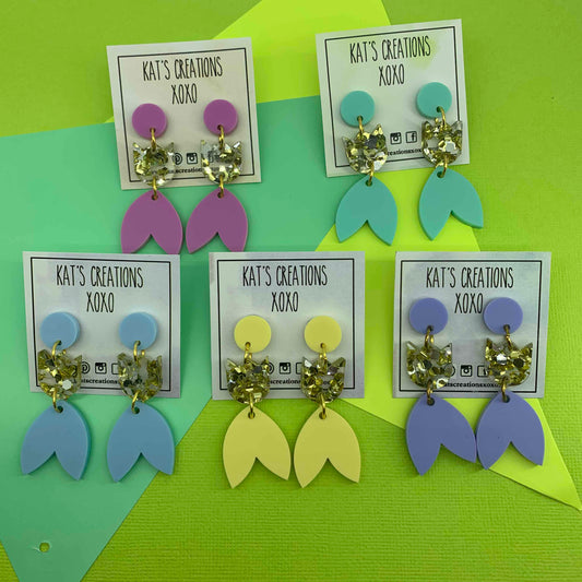 SALE Tiptoe in the Tulips Dangles