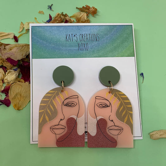 Abstract Art Dangles- Stella