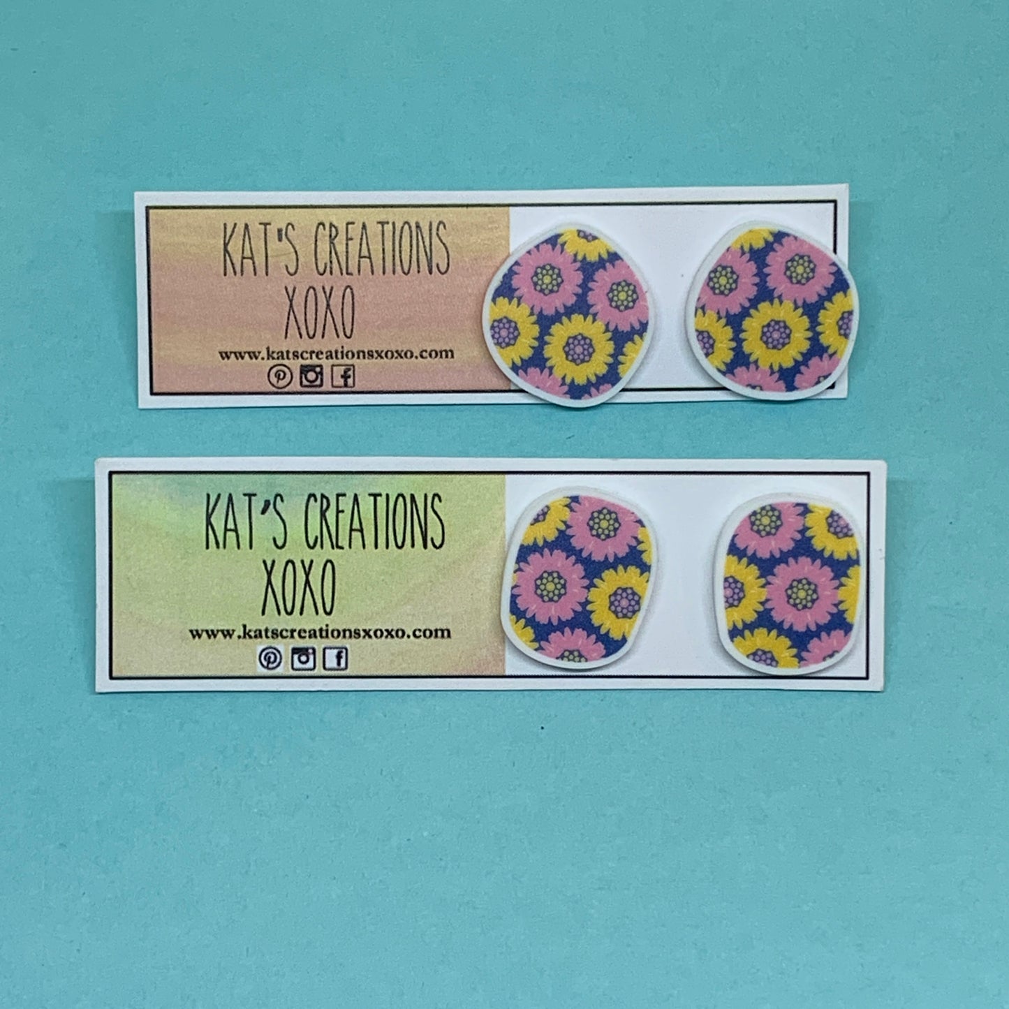 NEW Pattern Pebbles Studs