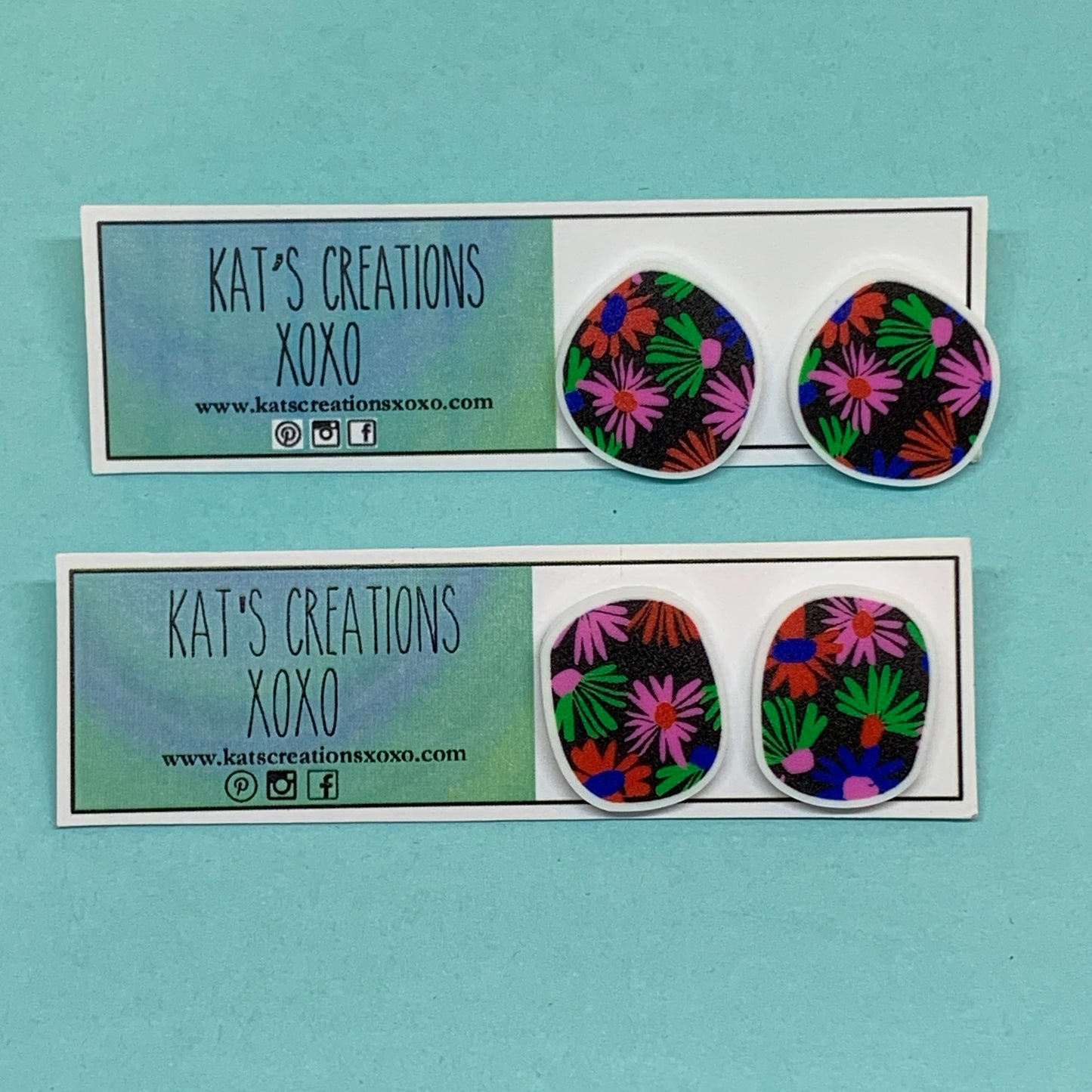 NEW Pattern Pebbles Studs