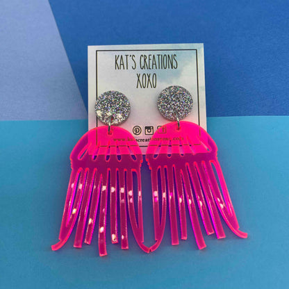 SALE Jellyfish dangles Beach Collection