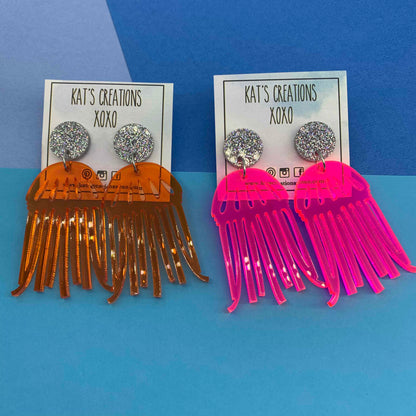 SALE Jellyfish dangles Beach Collection