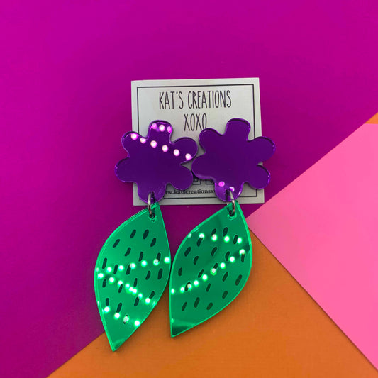 Flower Power Mirror Dangles