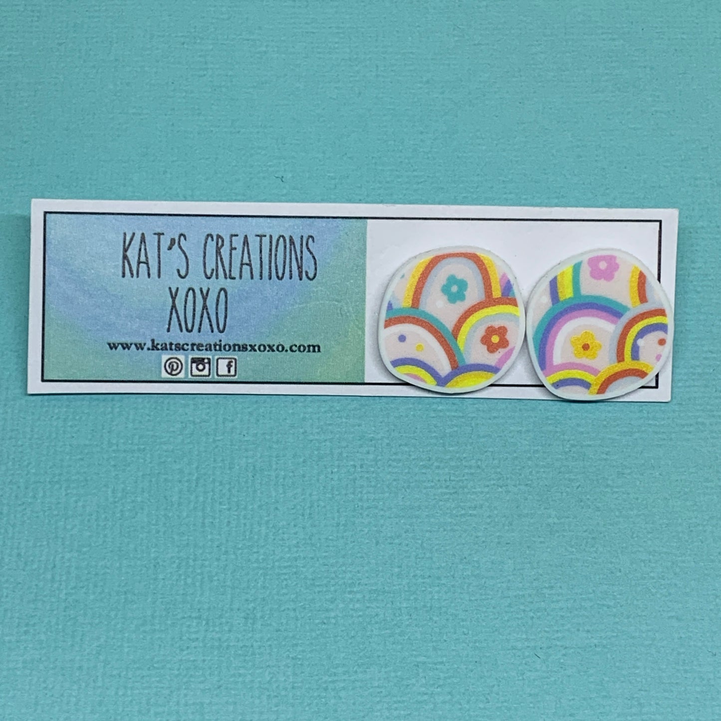 NEW Pattern Pebbles Studs