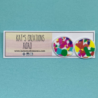 NEW Pattern Pebbles Studs