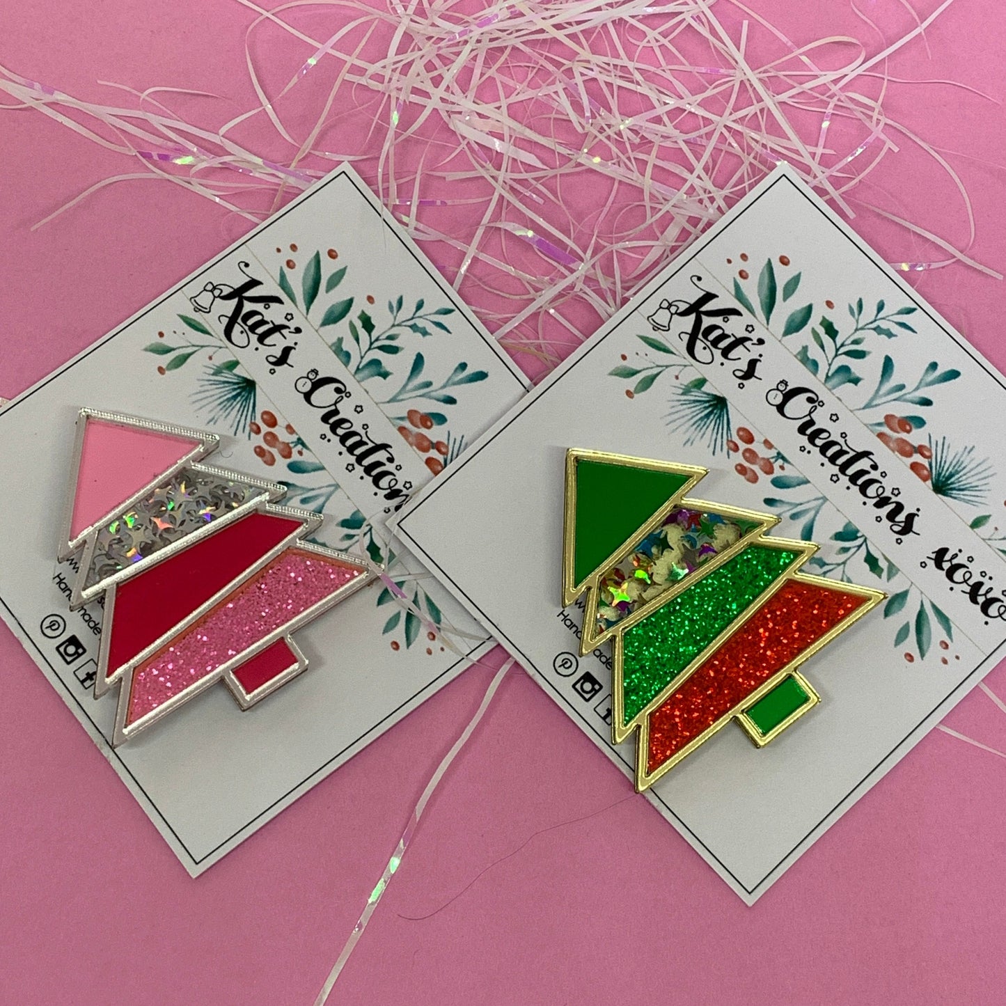 SALE Christmas Tree Brooch