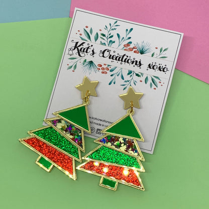 SALE- Christmas Tree Dangles