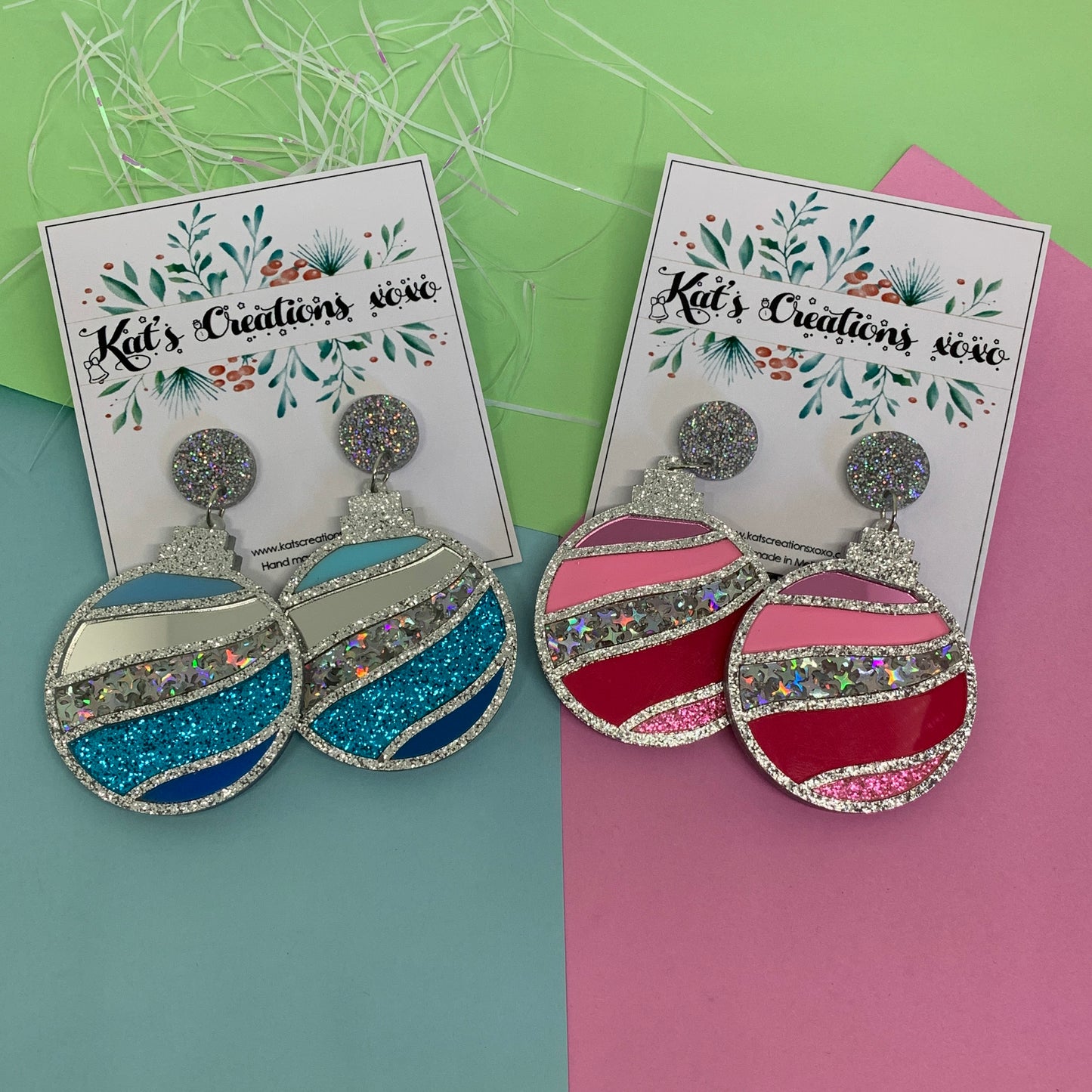 SALE- Christmas Bauble Dangles