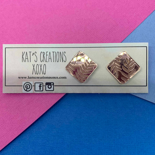 Shimmer Fern Studs