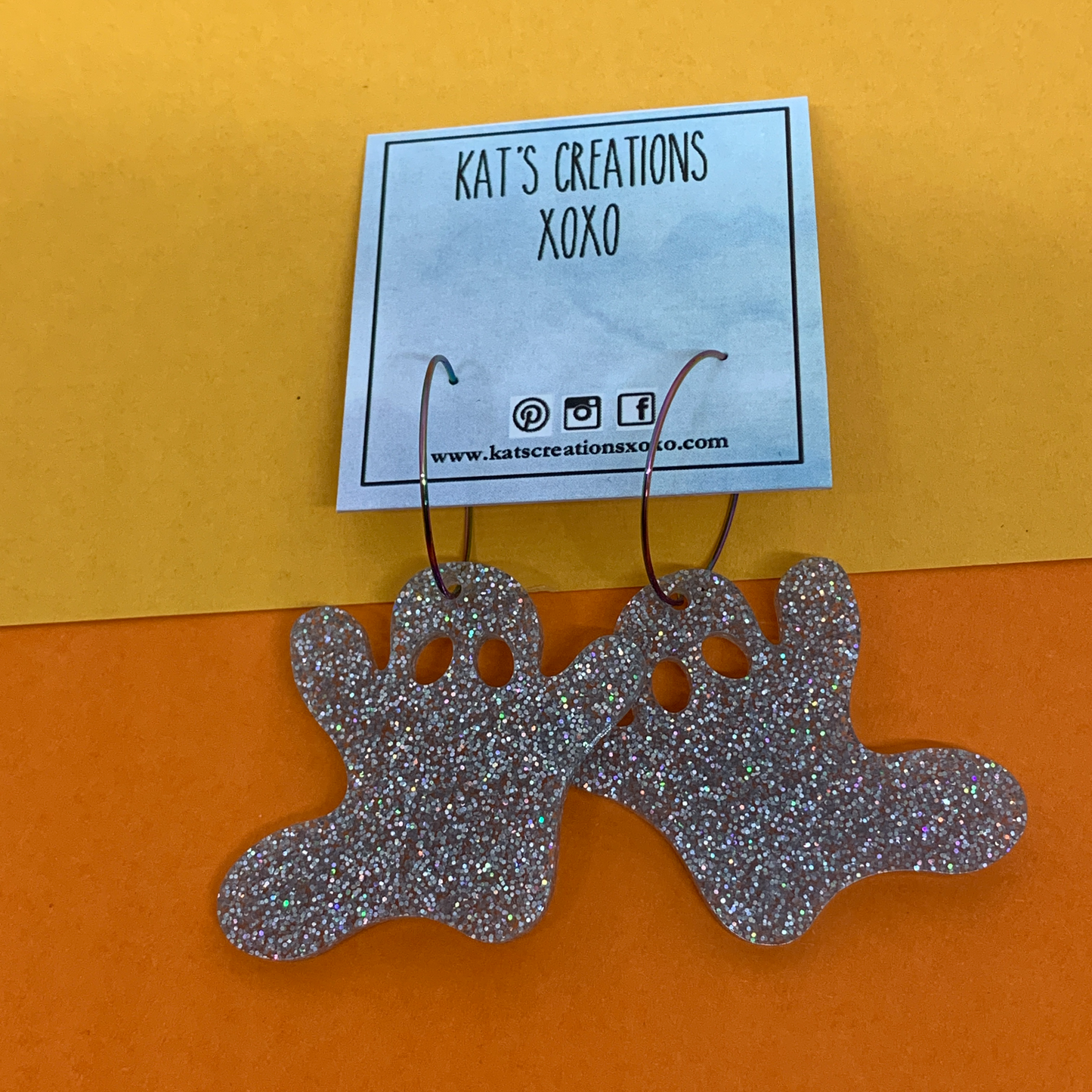 SALE- Halloween Ghost Busters Hoops