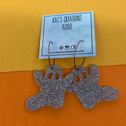 SALE- Halloween Ghost Busters Hoops